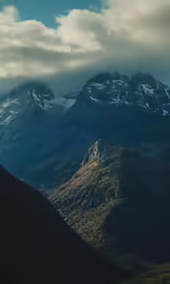an image of some hills that are covered with snow