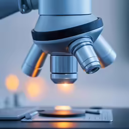 the microscope is attached to the computer monitor