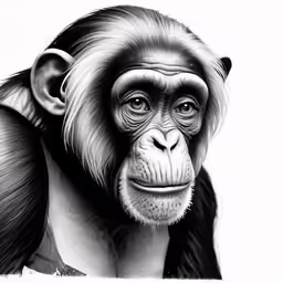 a gorilla with the head turned down and hands in his hair