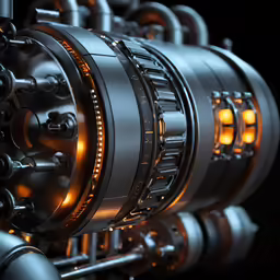 many different types and colors of machinery with lights