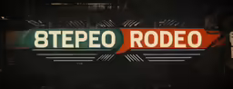 a restaurant called 8 stepe rodeo in the rain