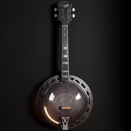 an instrument hanging on the wall in a dark room