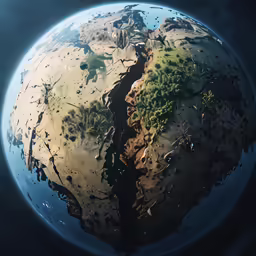 this is an image of a planet taken from space