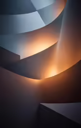 abstract black and white image with light in the dark