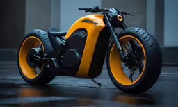 the custom concept bike features two wheels