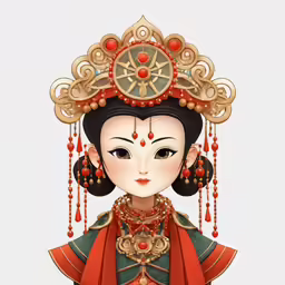 an asian woman wearing oriental clothing