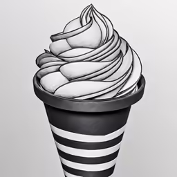 this is a picture of a cone of ice cream