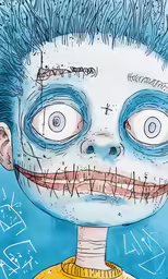 a drawing of the joker from batman comics