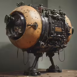 the machine is made from a machine gun