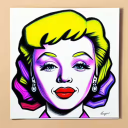 a painting of a woman