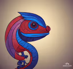 the colorful lizard has long legs, tail and head,a very pretty and colorful gecko on a white background