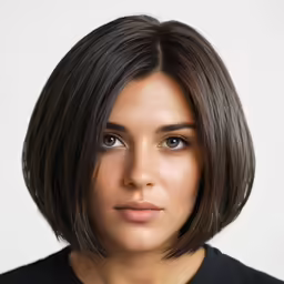 this is a beautiful woman in a black top