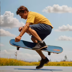 a man performing a skateboard jump in the air