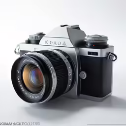 a close up of a camera with a lens