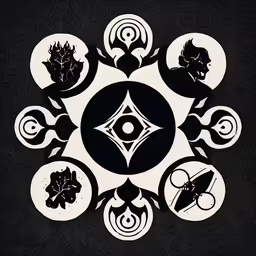the design for a wallpaper is a circle