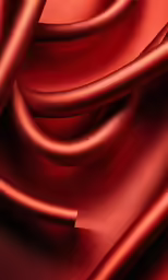 red fabric with thin wavy folds