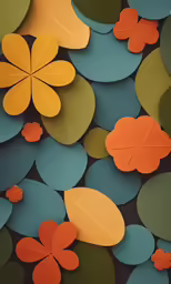 abstract fall leaves are used for the background