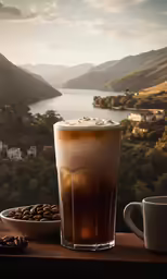 an image of a coffee beverage on the table