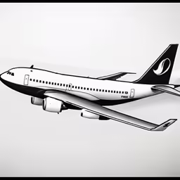 the airplane is flying in the sky