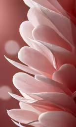 the petals of a pink flower are almost pink