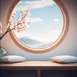 a window with some flowers on it