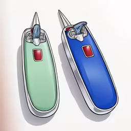 a pair of colorful and modern style shoes