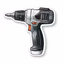 an image of the power drill sticker