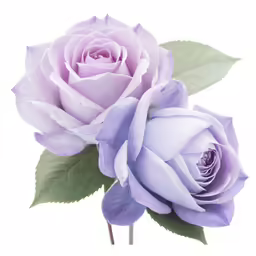 a purple rose on white background is in this image