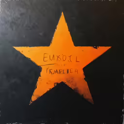 an old star that is laying on a table