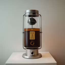 a close up of a machine with no lid on a white box