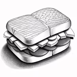 an illustration of some kind of sandwich