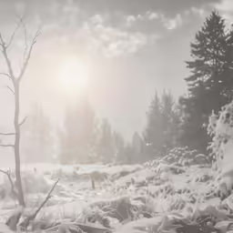 a man holding an umbrella in the snow