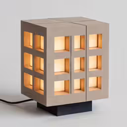 a lamp is shown with multiple lights inside
