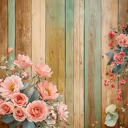 a beautiful bouquet of flowers sitting in front of a wooden wall,a bunch of flowers is in a vase