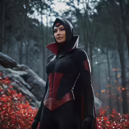 a woman dressed as the character robin