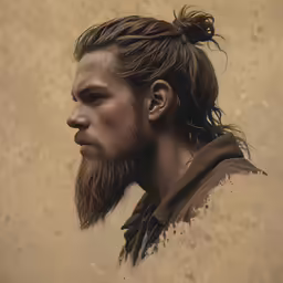 an illustration of a man with a beard