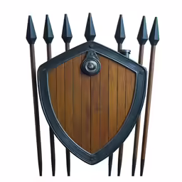 wooden and metal gated with spikes