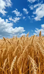 a large field that has some crops in it