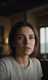 a beautiful young lady sitting in front of a window