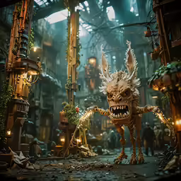 an animated toy that looks like a dragon in an alien setting