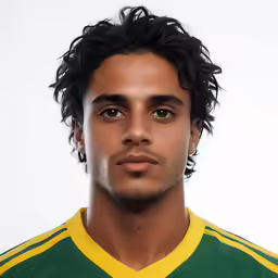 a picture of a soccer player on the same team uniform