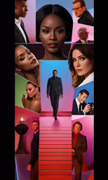 many different pictures have different people on them