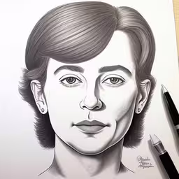 drawing drawing is not an easy and unique way to learn how to draw a realistic portrait,a pencil drawing of the late mrs nixon in a portrait,a drawing of a woman