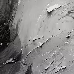 some very dark and white water and many drops of water
