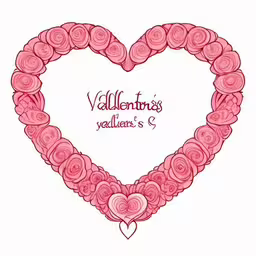 a valentine heart made up of roses,a heart shaped frame made of pink roses