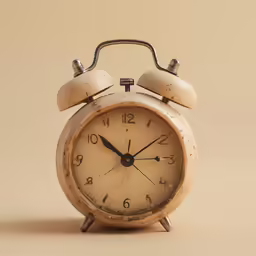 the alarm clock is ready to change for a meeting
