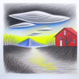 a drawing is shown in this artistic depiction