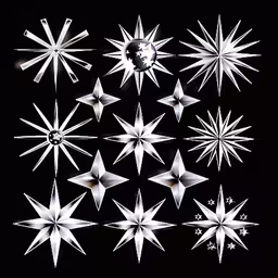 a group of white stars on a black background,white stars on a black background