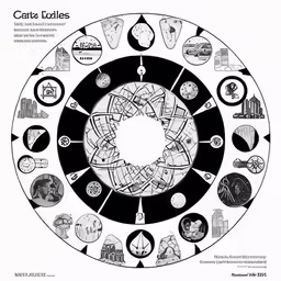 an image of a circular diagram showing the location and its people