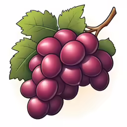 a bunch of red grapes sitting on top of a green leaf